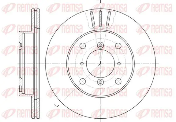 Handler.Part Brake disc KAWE 614310 2