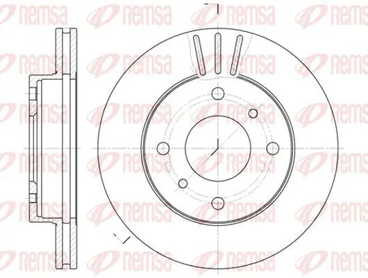 Handler.Part Brake disc KAWE 614610 2