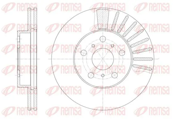 Handler.Part Brake disc KAWE 617010 2