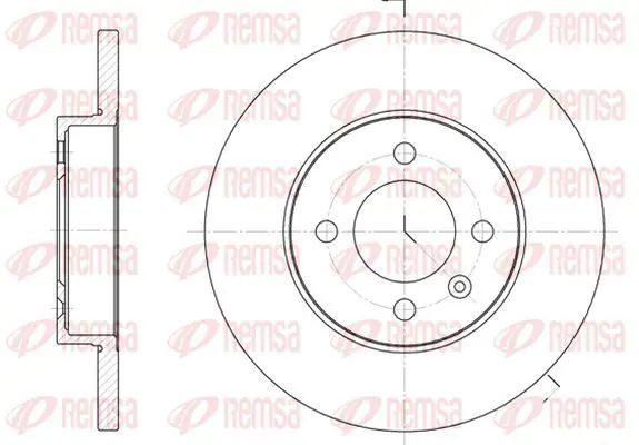 Handler.Part Brake disc KAWE 617200 2