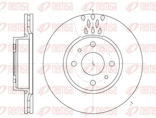 Handler.Part Brake disc KAWE 618610 2