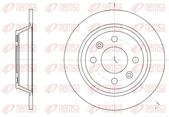 Handler.Part Brake disc KAWE 619500 2