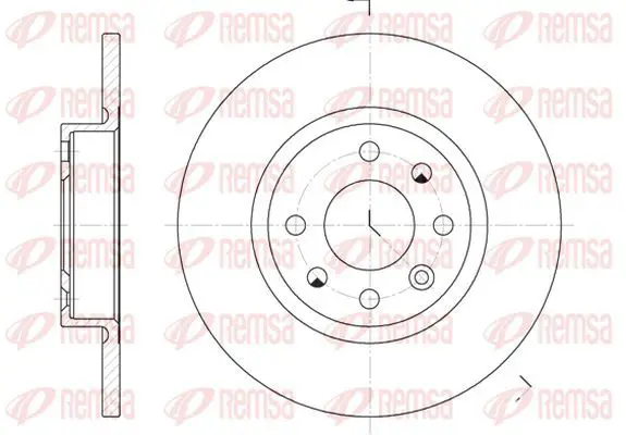 Handler.Part Brake disc KAWE 620900 2