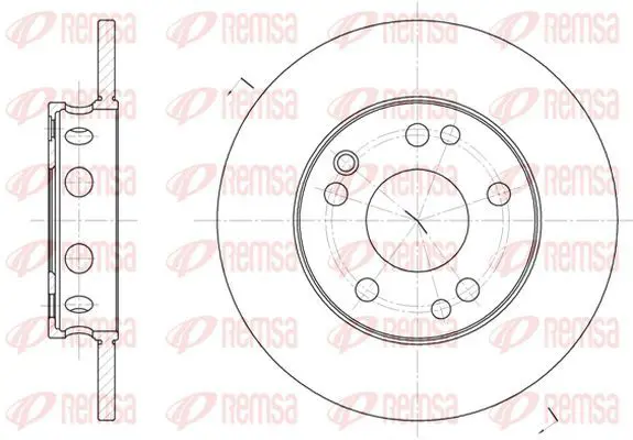 Handler.Part Brake disc KAWE 622100 2