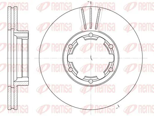 Handler.Part Brake disc KAWE 623410 2