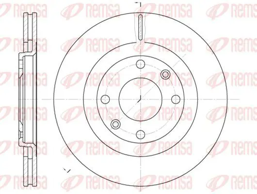 Handler.Part Brake disc KAWE 624010 2