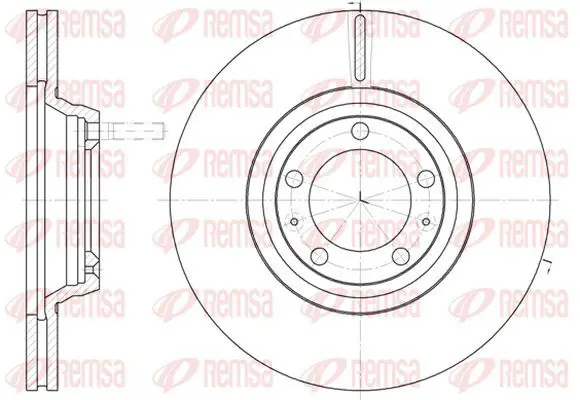 Handler.Part Brake disc KAWE 624710 2