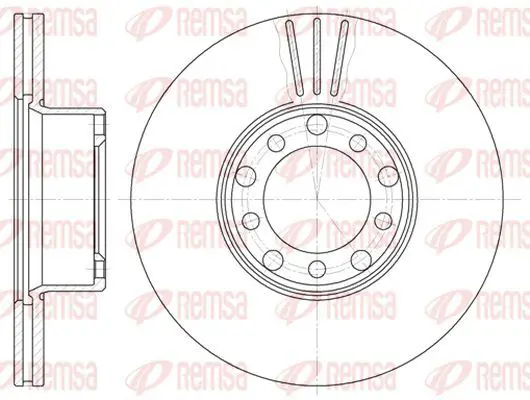 Handler.Part Brake disc KAWE 627410 2