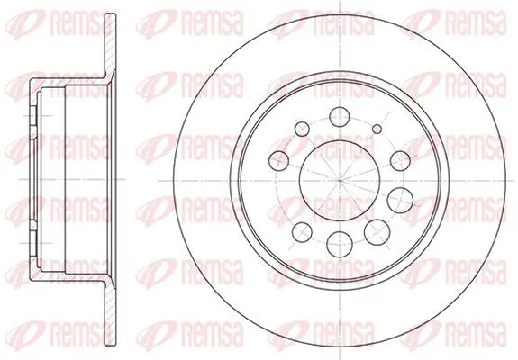 Handler.Part Brake disc KAWE 628300 2