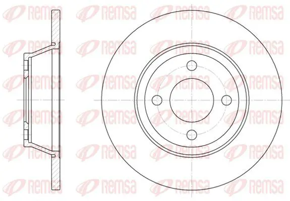 Handler.Part Brake disc KAWE 628700 2