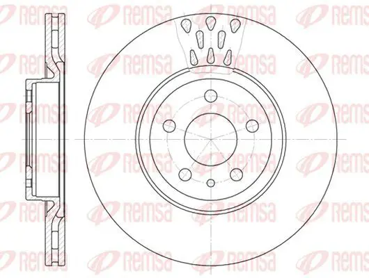 Handler.Part Brake disc KAWE 631610 2