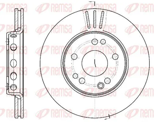 Handler.Part Brake disc KAWE 631810 2