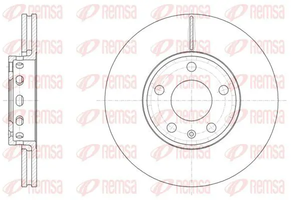 Handler.Part Brake disc KAWE 632810 2