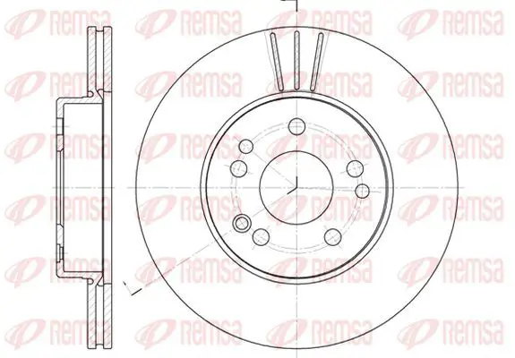 Handler.Part Brake disc KAWE 633810 2