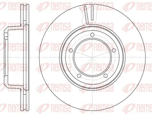 Handler.Part Brake disc KAWE 634010 2