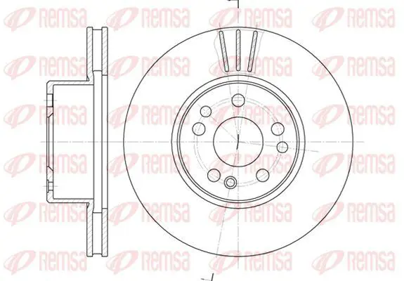 Handler.Part Brake disc KAWE 635110 2