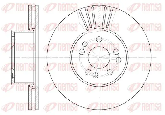 Handler.Part Brake disc KAWE 635310 2