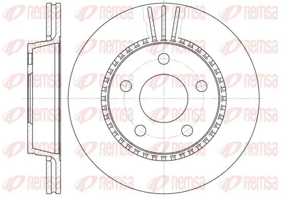 Handler.Part Brake disc KAWE 635610 2