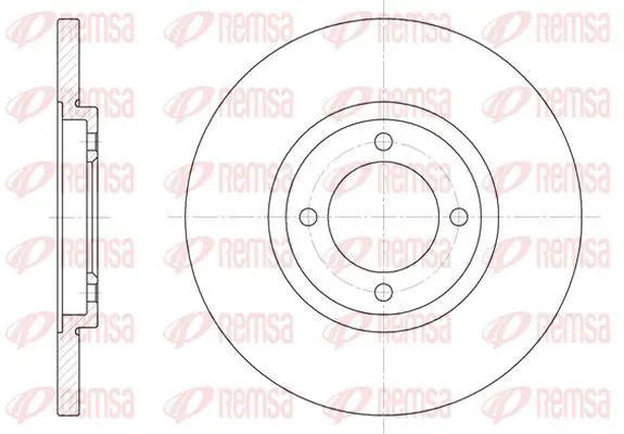 Handler.Part Brake disc KAWE 636200 2