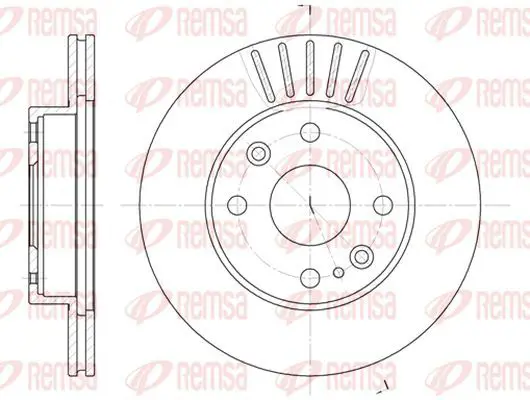 Handler.Part Brake disc KAWE 638610 2