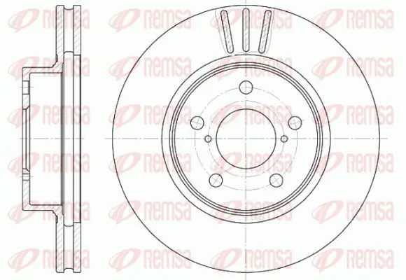 Handler.Part Brake disc KAWE 639710 2