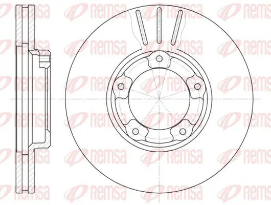 Handler.Part Brake disc KAWE 640510 2