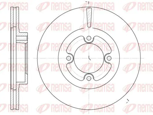 Handler.Part Brake disc KAWE 640610 2