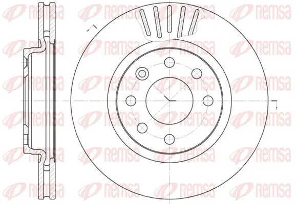 Handler.Part Brake disc KAWE 641210 2