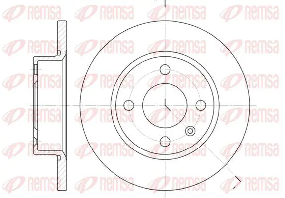 Handler.Part Brake disc KAWE 642500 2