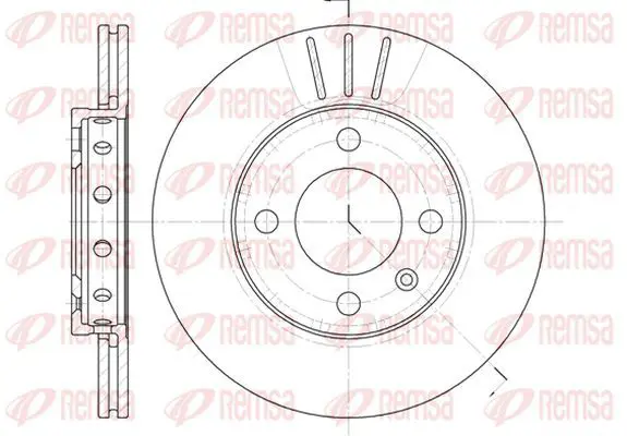 Handler.Part Brake disc KAWE 642610 2