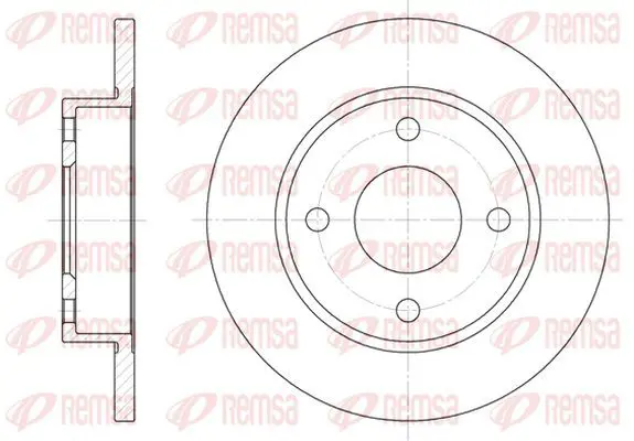 Handler.Part Brake disc KAWE 642700 2