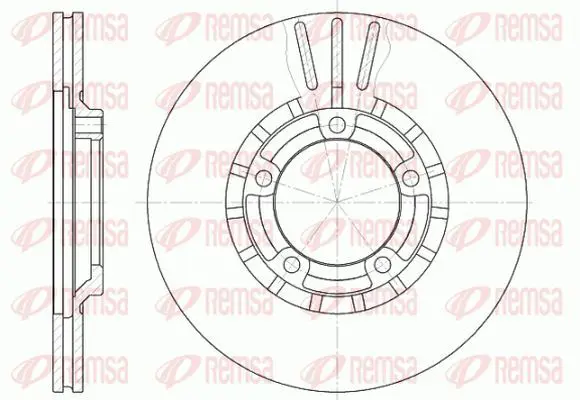 Handler.Part Brake disc KAWE 643710 2