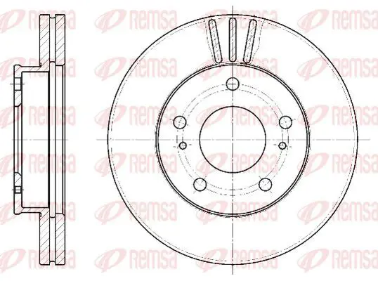 Handler.Part Brake disc KAWE 644410 2