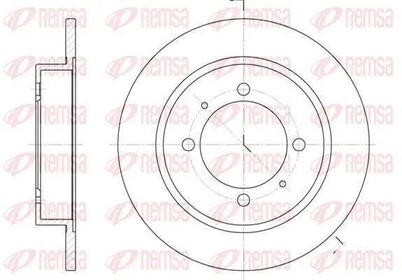 Handler.Part Brake disc KAWE 644700 2