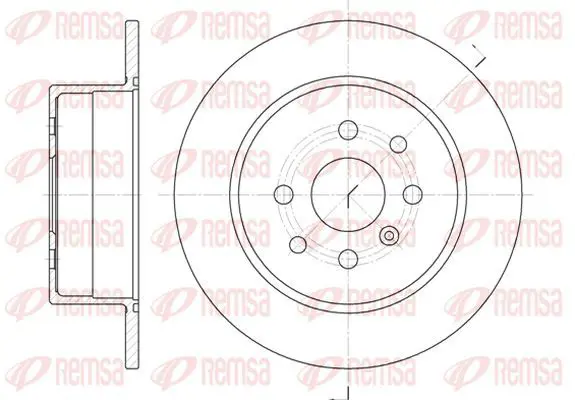 Handler.Part Brake disc KAWE 645400 2