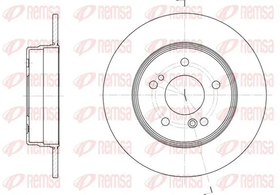 Handler.Part Brake disc KAWE 646700 2