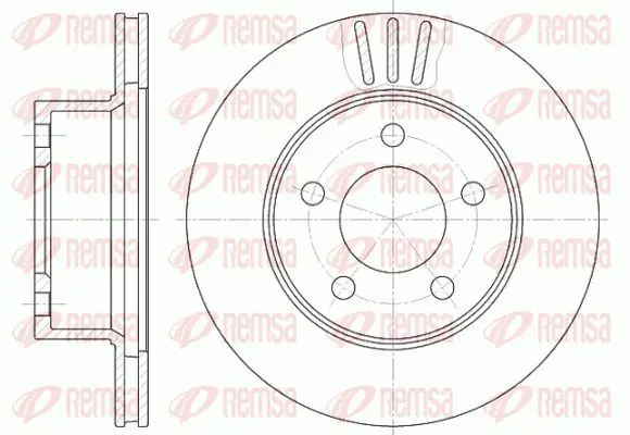 Handler.Part Brake disc KAWE 647510 2