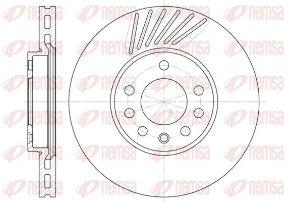 Handler.Part Brake disc KAWE 649410 2