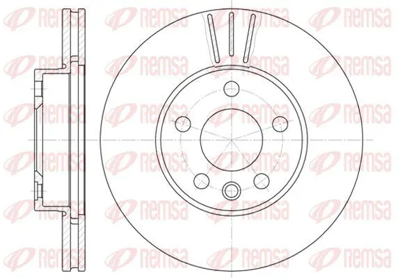 Handler.Part Brake disc KAWE 649610 2