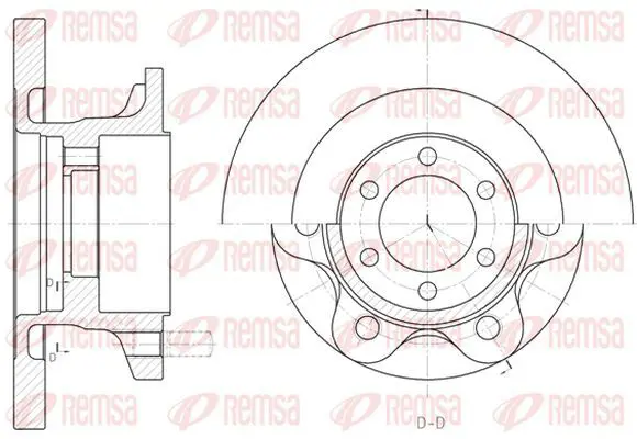 Handler.Part Brake disc KAWE 650000 2