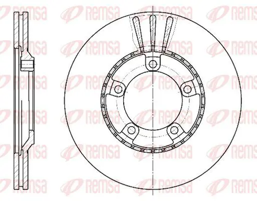 Handler.Part Brake disc KAWE 652010 2