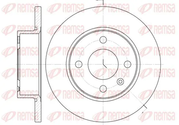 Handler.Part Brake disc KAWE 653800 2