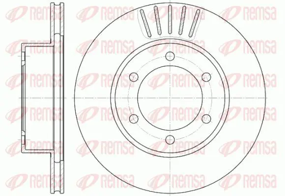 Handler.Part Brake disc KAWE 656210 2