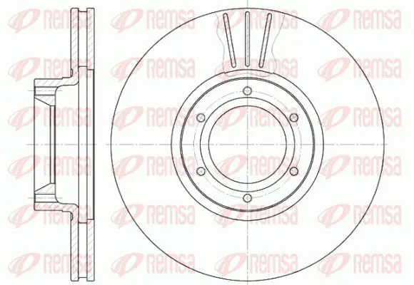 Handler.Part Brake disc KAWE 656710 2