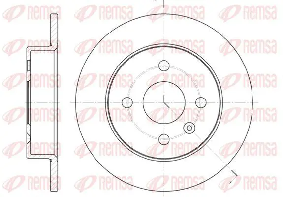 Handler.Part Brake disc KAWE 657000 2