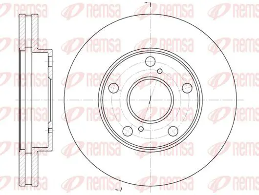 Handler.Part Brake disc KAWE 657110 2