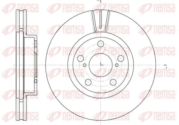 Handler.Part Brake disc KAWE 657710 2