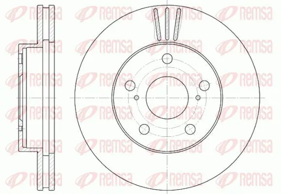 Handler.Part Brake disc KAWE 658010 2