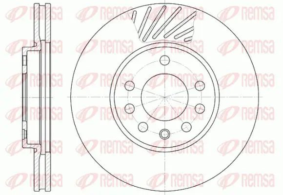 Handler.Part Brake disc KAWE 658410 2