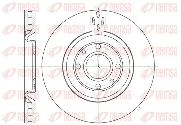 Handler.Part Brake disc KAWE 659010 2